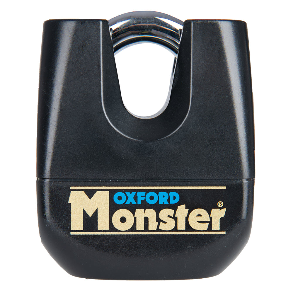 Oxford Monster 11mm Padlock Black FREE 1 YEAR Returns, FREE UK Delivery | ThrottleChimp