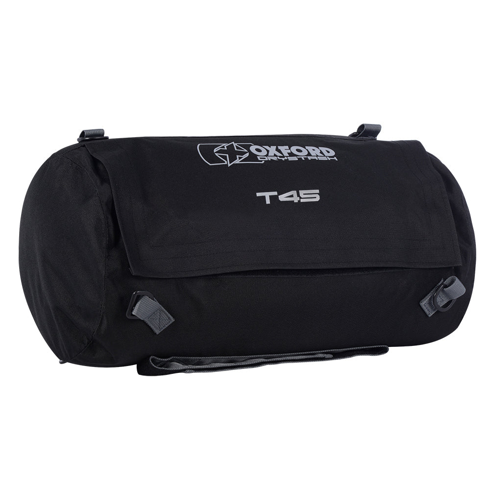 Oxford DryStash T45 Travel Bag Black - 45 Litres FREE 1 YEAR Returns, FREE UK Delivery | ThrottleChimp