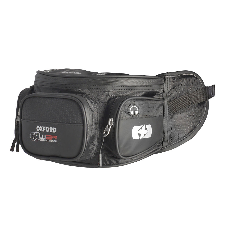 Oxford XW3R Waist Bag Black - 3 Litres FREE 1 YEAR Returns, FREE UK Delivery | ThrottleChimp