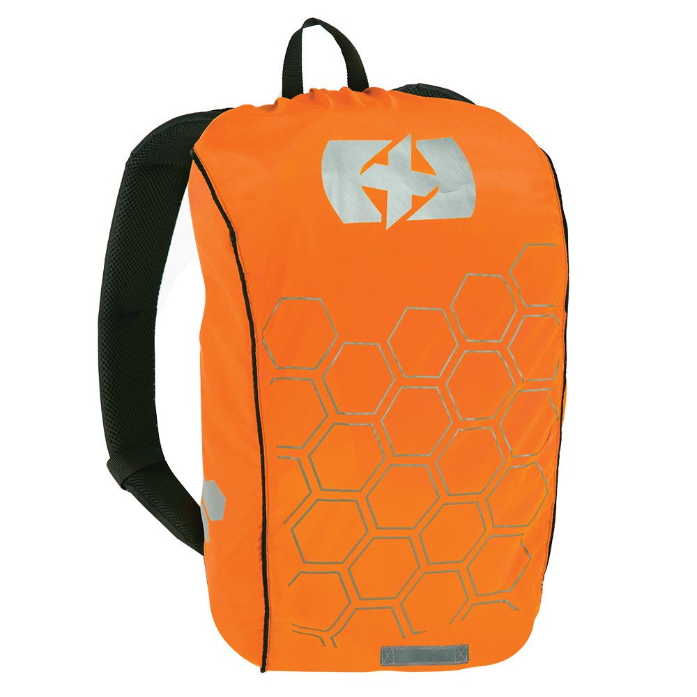 Oxford Waterproof Bright Backpack Cover Orange - ThrottleChimp