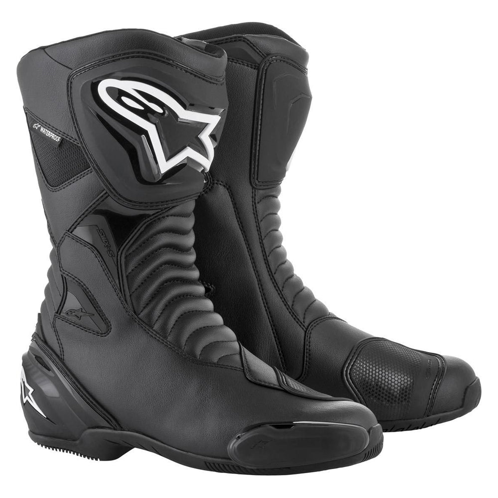 Alpinestars SMX S Waterproof Boots Black / Black - ThrottleChimp