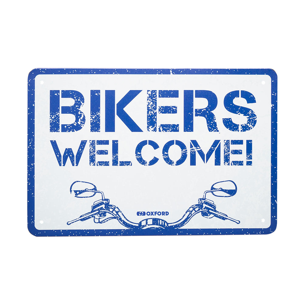 Oxford Welcome Garage Metal Sign - 30cm x 20cm x 0.25mm - ThrottleChimp