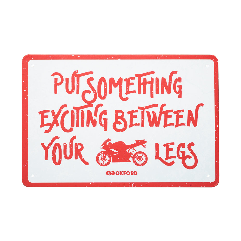 Oxford Exciting Garage Metal Sign - 30cm x 20cm x 0.25mm - ThrottleChimp