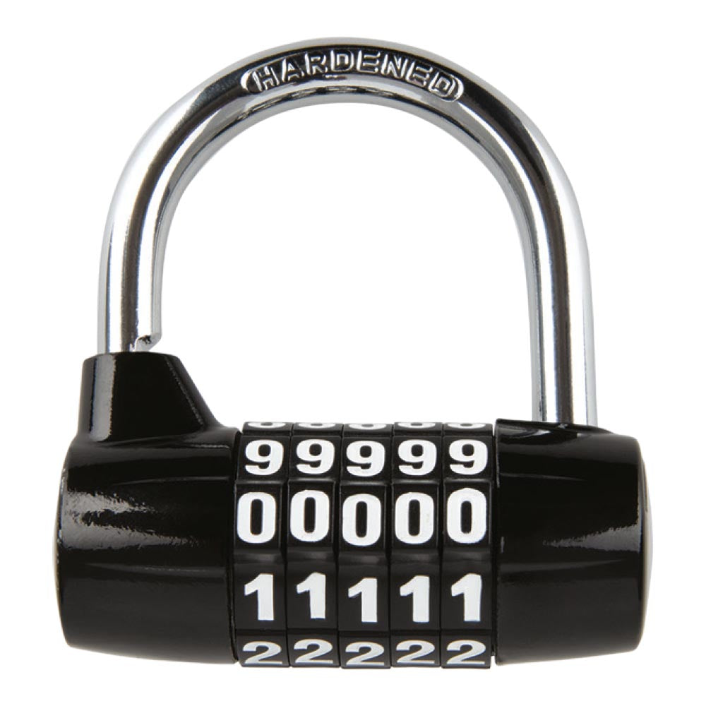 Oxford 5-digit combination Padlock Black - ThrottleChimp