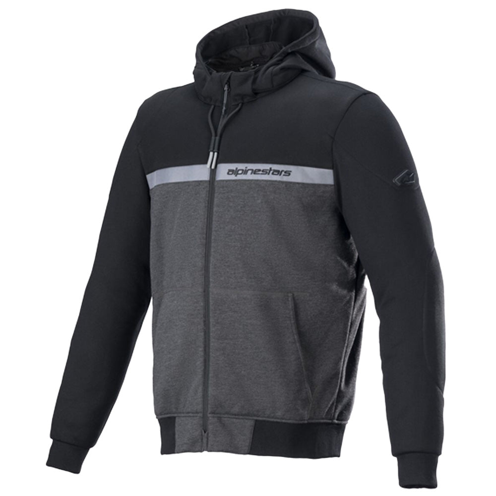 Alpinestars Chrome Street Hoodie Black / Melange Black FREE 1 YEAR Returns, FREE UK Delivery | ThrottleChimp