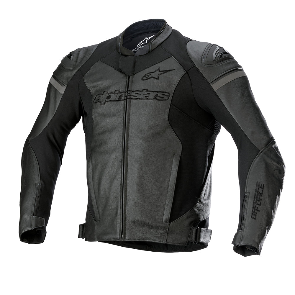 Alpinestars GP Force Leather Jacket Black / Black - ThrottleChimp