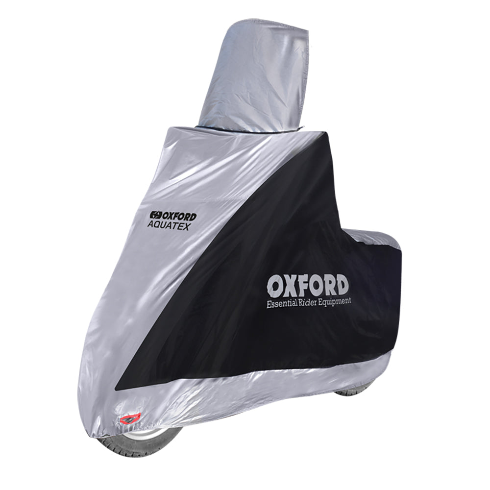 Oxford Aquatex Highscreen Scooter Cover Black / Silver - ThrottleChimp