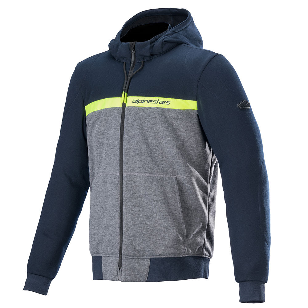 Alpinestars Chrome Street Hoodie Dark Navy / Dark Grey - ThrottleChimp