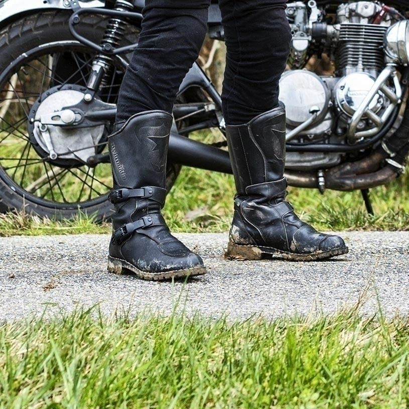 Stylmartin Matrix Waterproof Touring Leather Boots Black FREE 1 YEAR Returns, FREE UK Delivery | ThrottleChimp