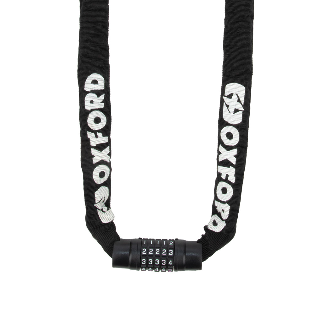 Oxford Combi Chain8 Square Black (Image 2) - ThrottleChimp