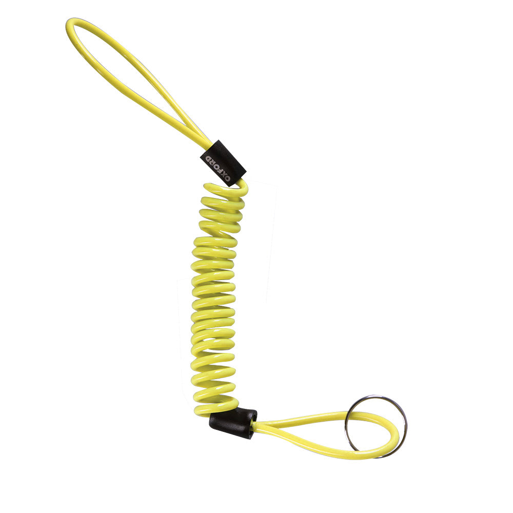 Oxford Disc Lock Minder Cable Yellow - 1.2m FREE 1 YEAR Returns, FREE UK Delivery | ThrottleChimp