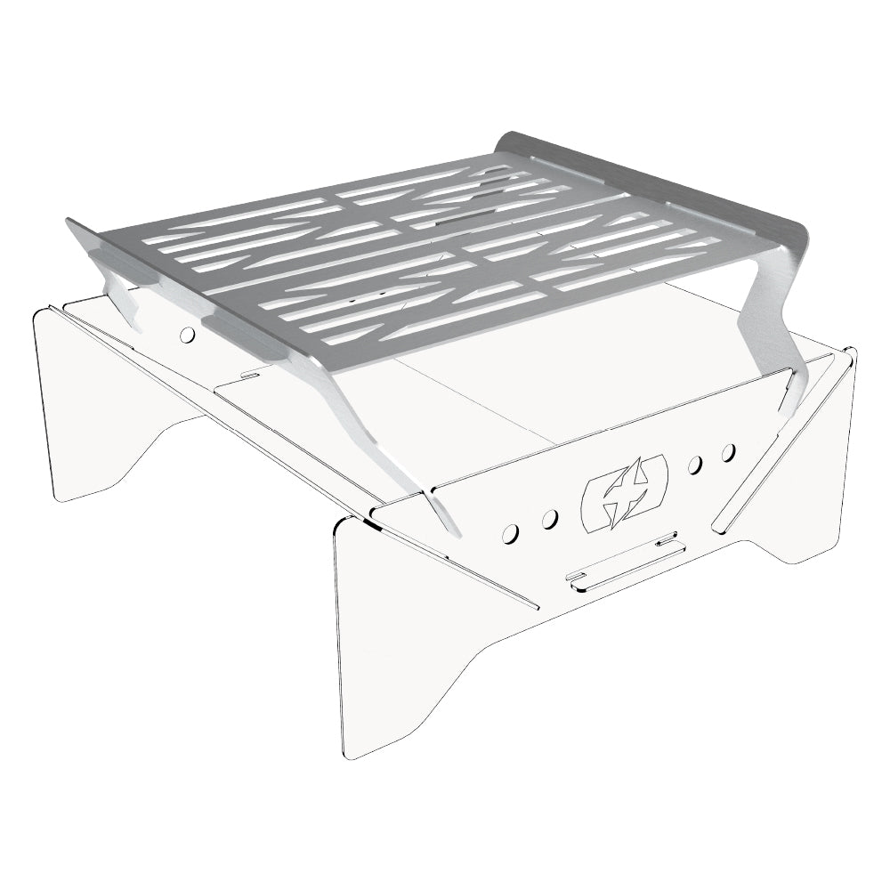 Oxford Fire Pit Grill Silver For Motorcycle Panniers - ThrottleChimp