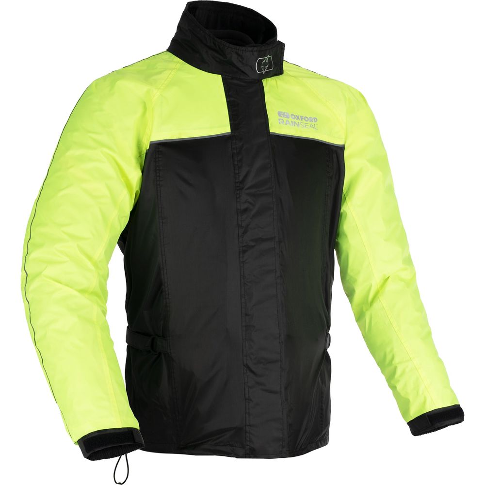 Oxford Rainseal Over Jacket Black / Fluo Yellow - ThrottleChimp