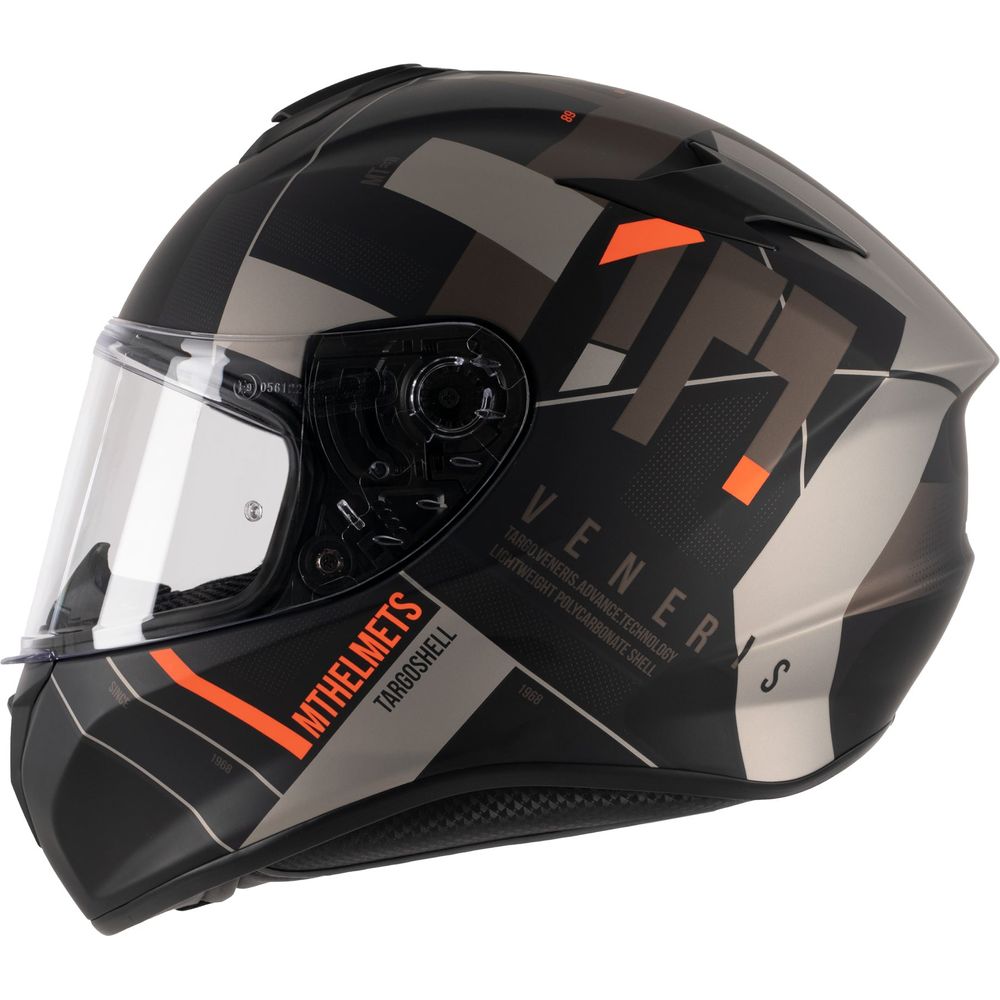 MT Targo Veneris B4 Full Face Helmet Matt Grey - ThrottleChimp