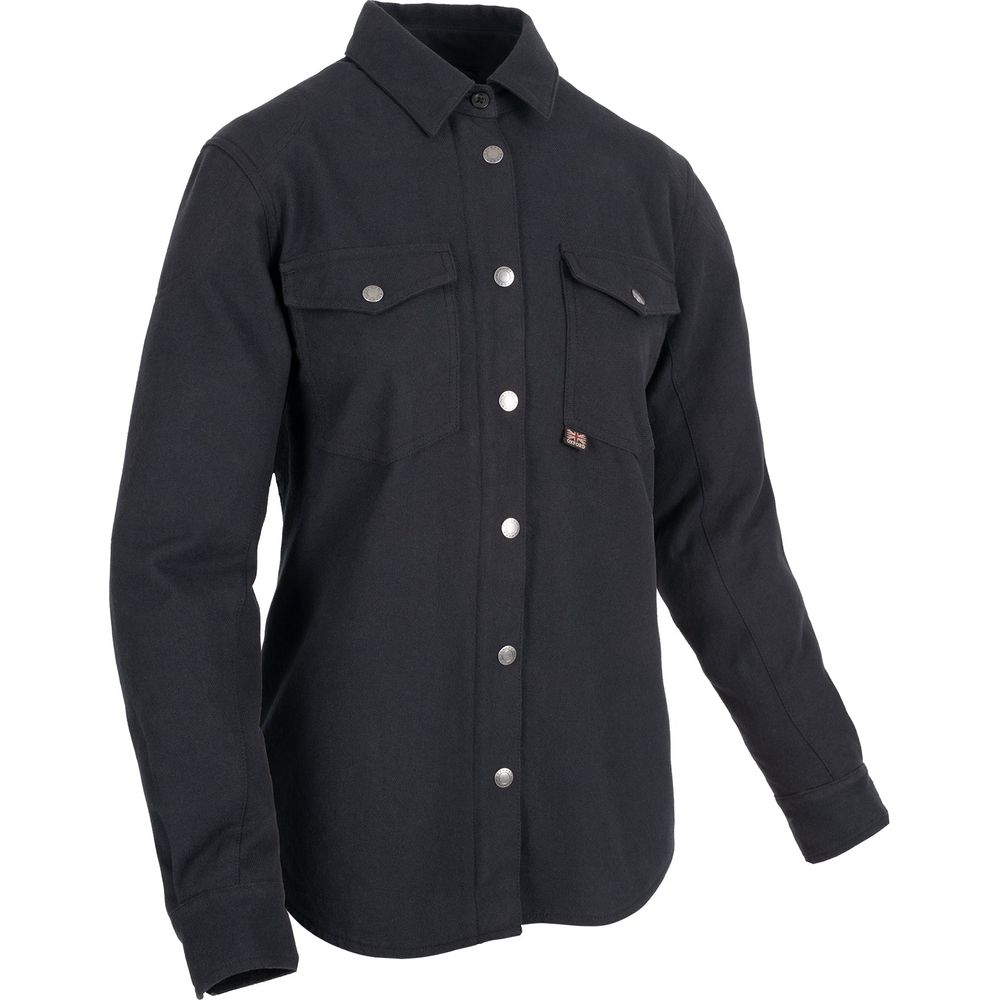 Oxford Kickback 2.0 Ladies Shirt Black - ThrottleChimp