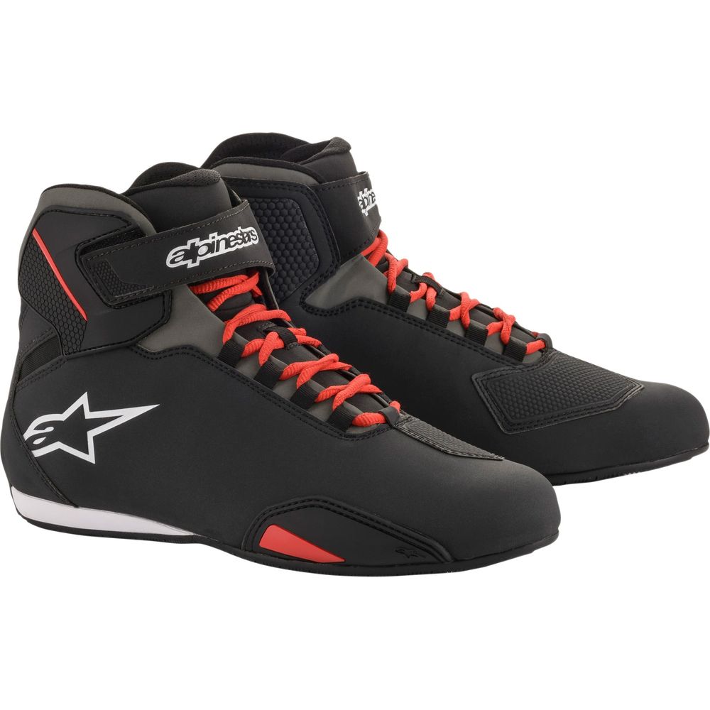 Alpinestars Sektor Riding Shoes Black / Red - ThrottleChimp