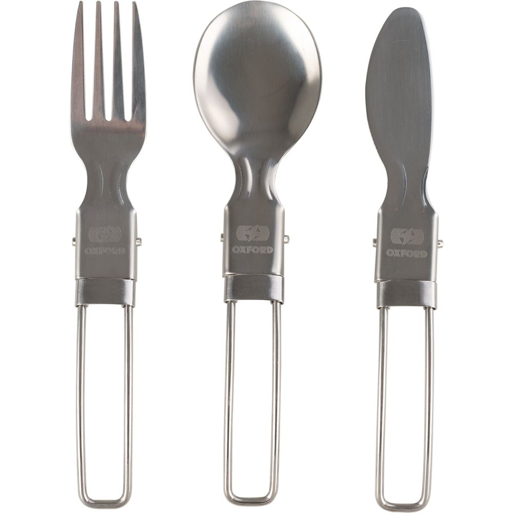 Oxford Camping Cutlery Silver - ThrottleChimp