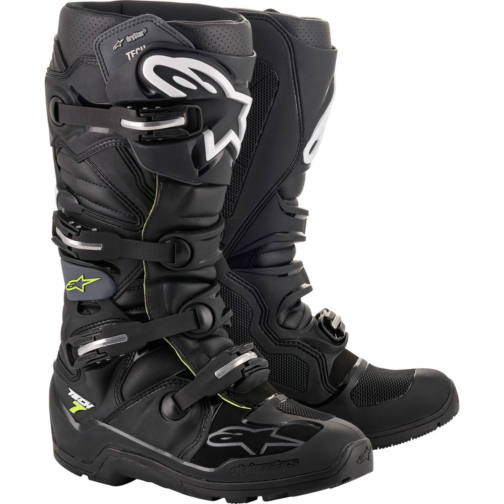 Alpinestars Tech 7 Enduro Drystar Boots Black / Grey - ThrottleChimp