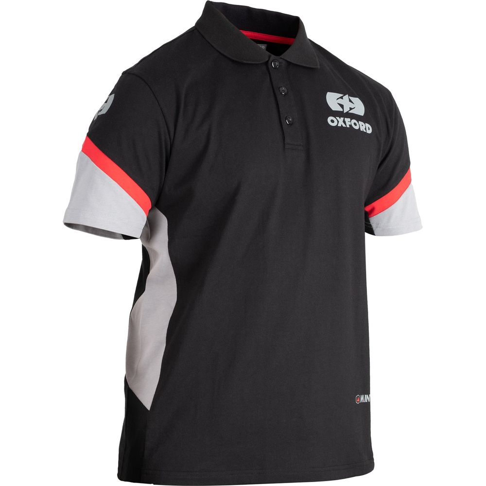 Oxford Racing Polo T-Shirt Black - ThrottleChimp