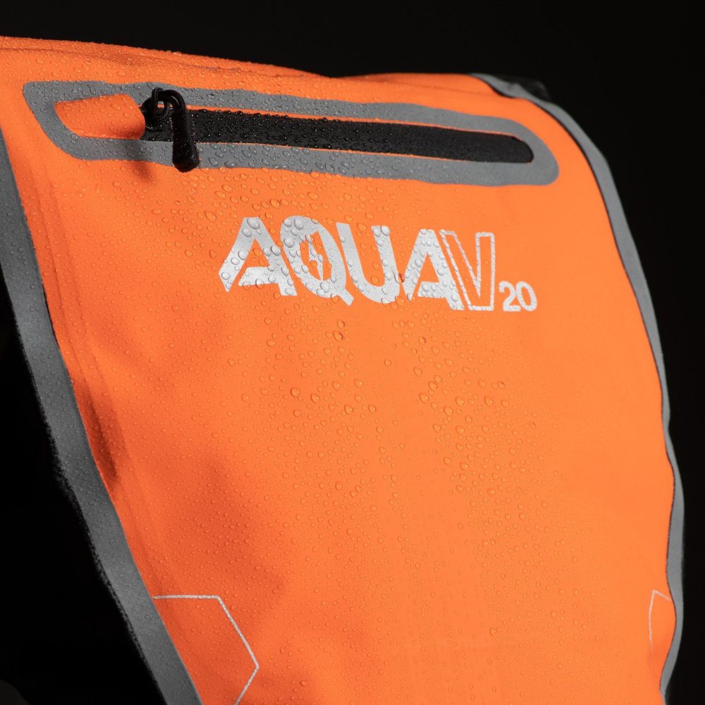 Oxford Aqua V20 Single QR Pannier Bag Orange / Black - 20 Litres FREE 1 YEAR Returns, FREE UK Delivery | ThrottleChimp