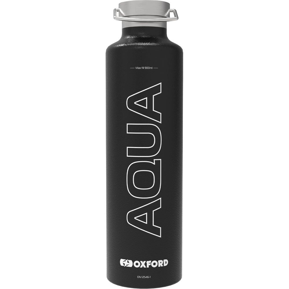 Oxford Aqua Insulated Flask Black - 1 Liter - ThrottleChimp