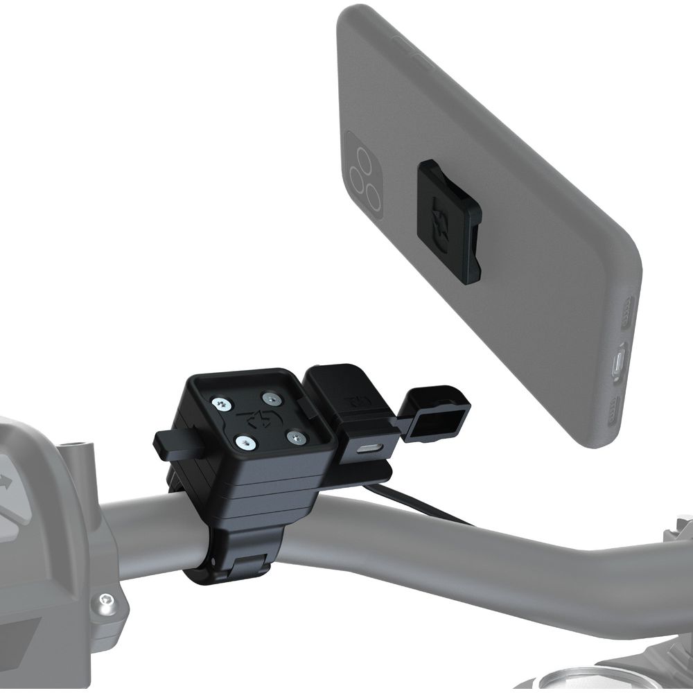 Oxford CLIQR USB Type C Handlebar Mount Kit Black - ThrottleChimp