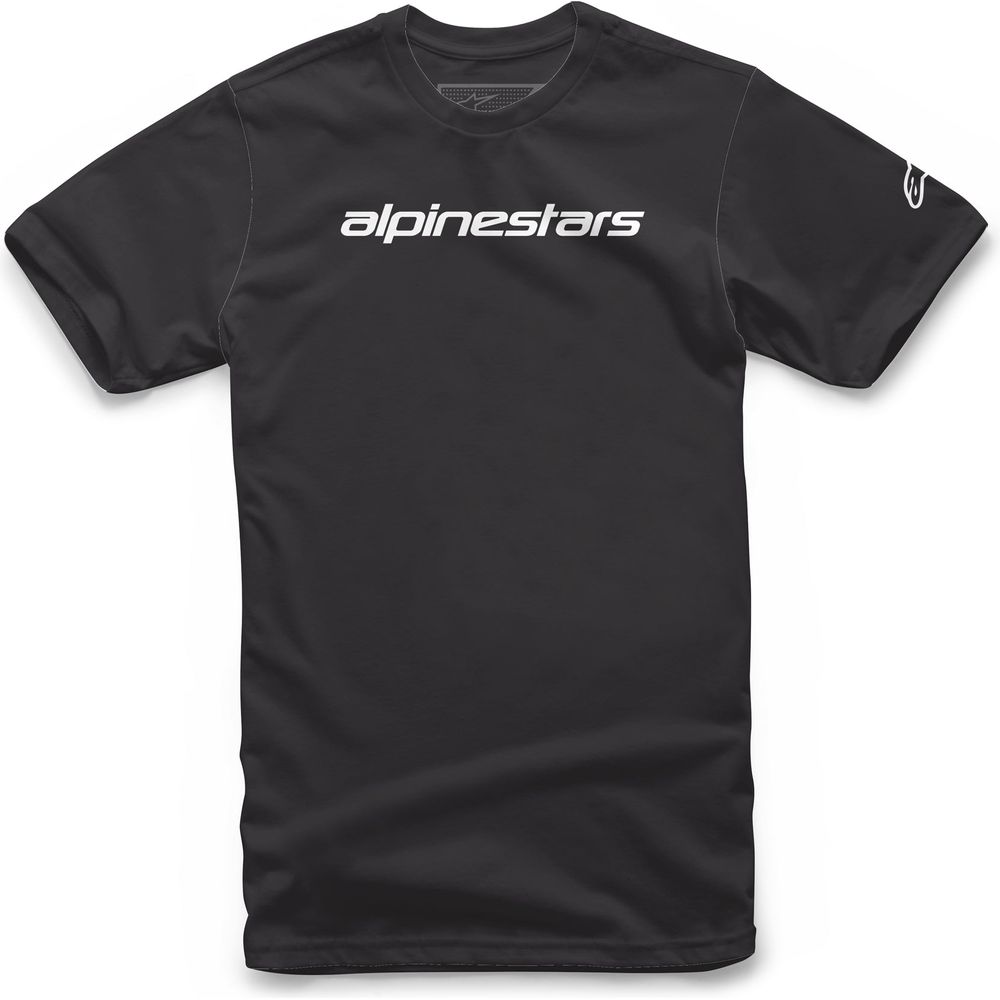 Alpinestars Linear Wordmark Tee Black / Grey - ThrottleChimp