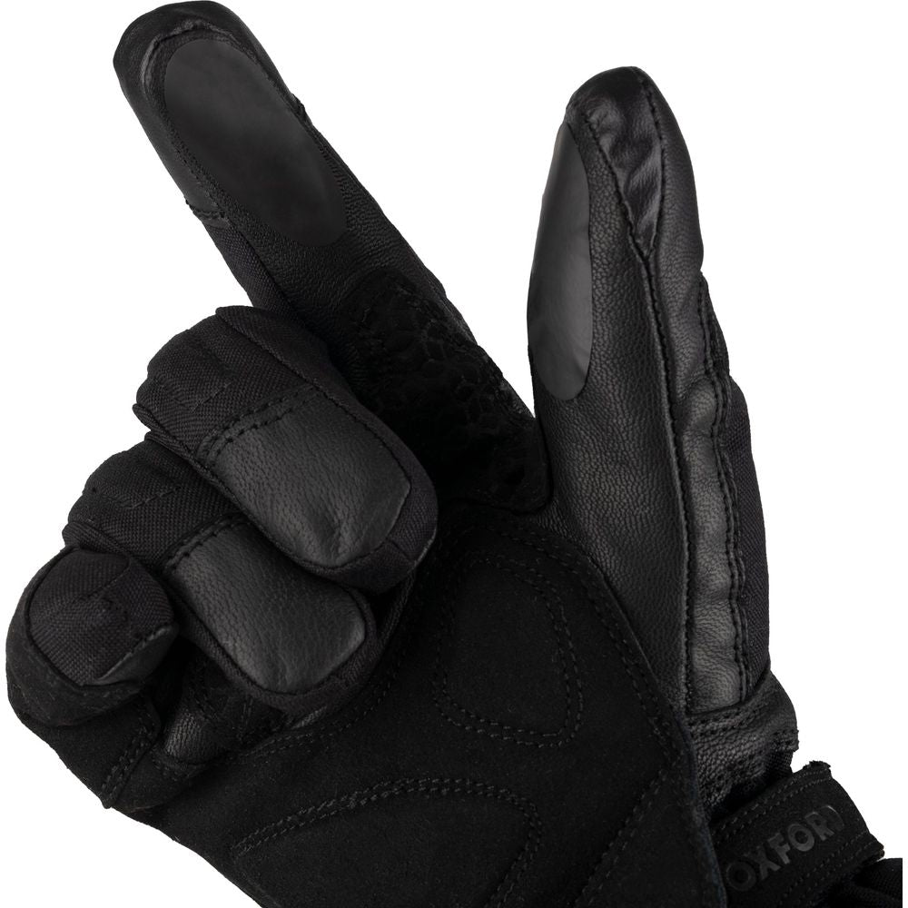 Oxford Smart Fingers Touchscreen Compatible Contact Pads Black For Gloves - ThrottleChimp