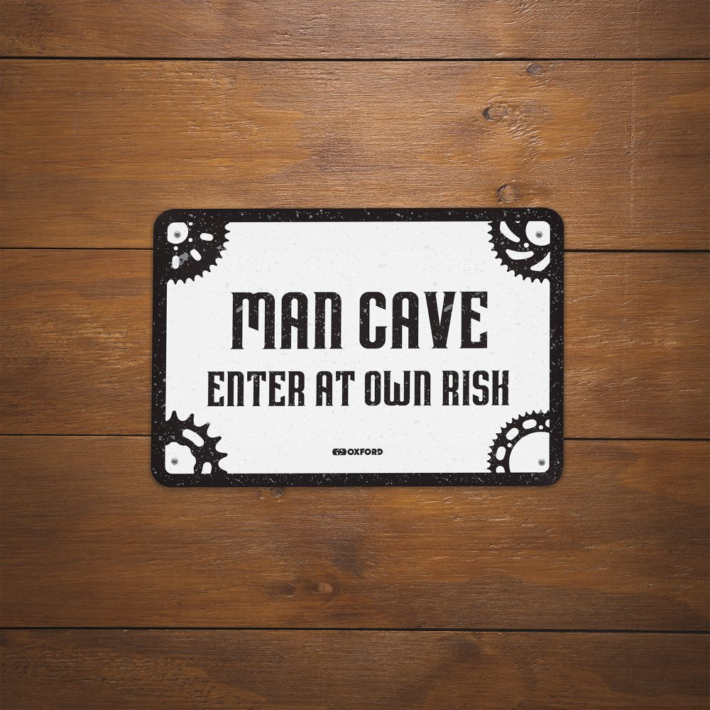 Oxford Man Cave Garage Metal Sign - 30cm x 20cm x 0.25mm (Image 2) - ThrottleChimp