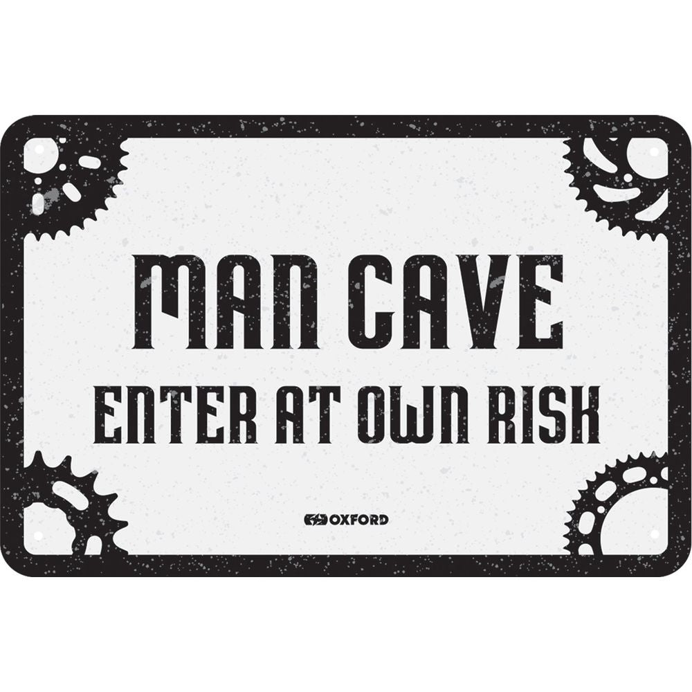 Oxford Man Cave Garage Metal Sign - 30cm x 20cm x 0.25mm - ThrottleChimp