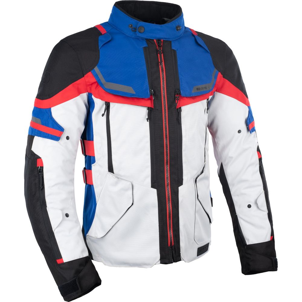 Oxford Rockland Textile Jacket Arctic / Black / Red - ThrottleChimp