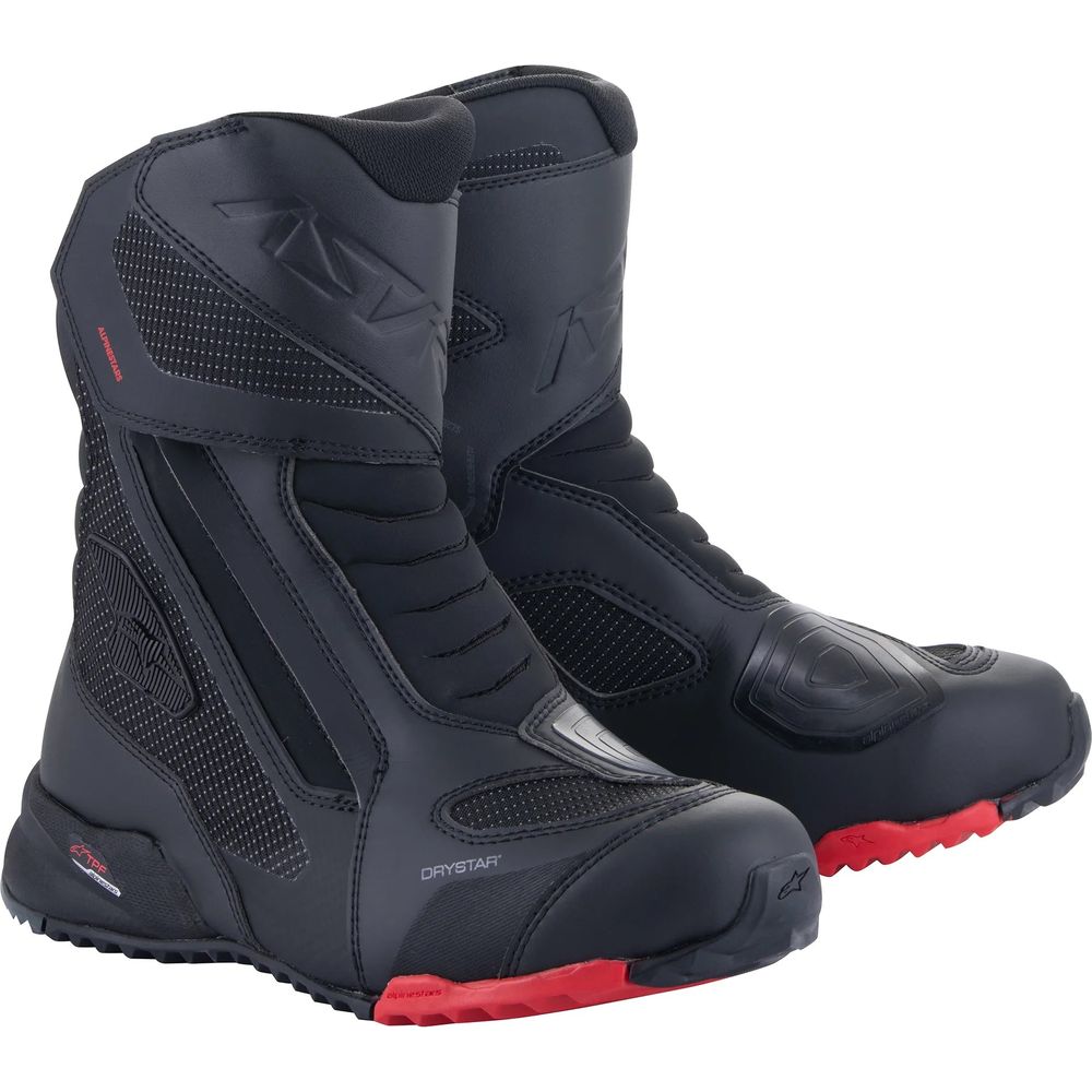 Alpinestars RT-7 Drystar Boots Black / Red FREE 1 YEAR Returns, FREE UK Delivery | ThrottleChimp