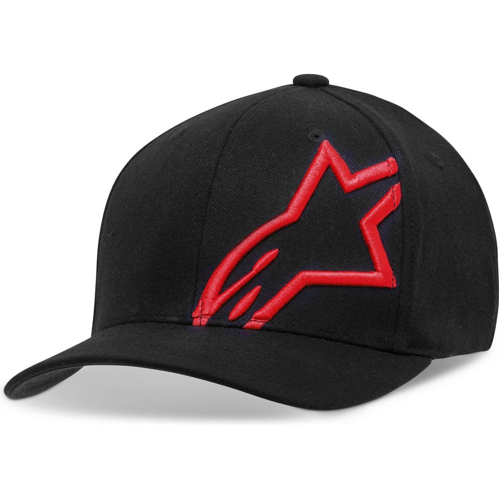 Alpinestars Corp Shift 2 Flexfit Cap Black / Red - ThrottleChimp