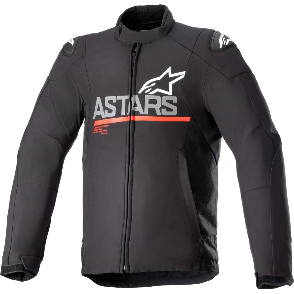 Alpinestars SMX Waterproof Jacket Black / Dark Grey / Bright Red - ThrottleChimp