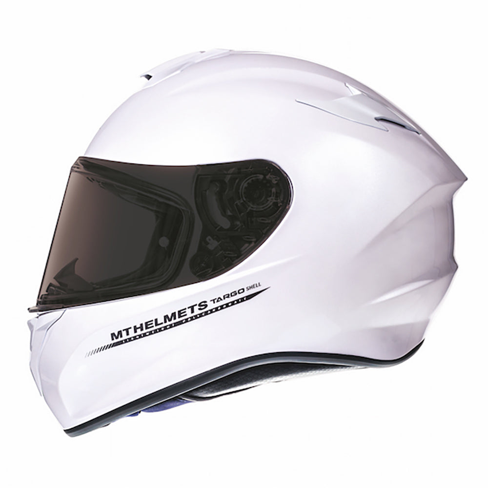 MT Targo Full Face Helmet Pearl White - ThrottleChimp