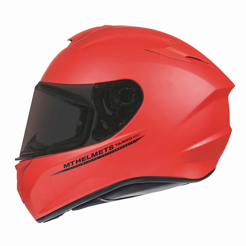 MT Targo Solid Full Face Helmet Matt Red - ThrottleChimp