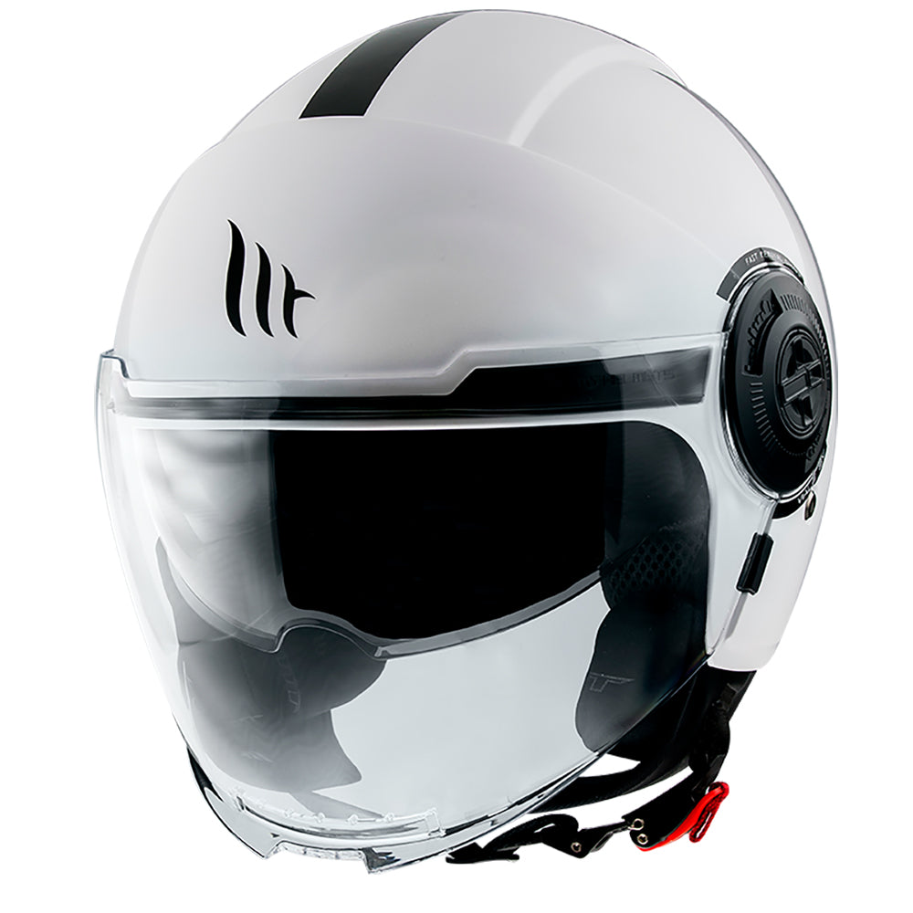 MT Viale Solid Open Face Helmet Pearl White - ThrottleChimp