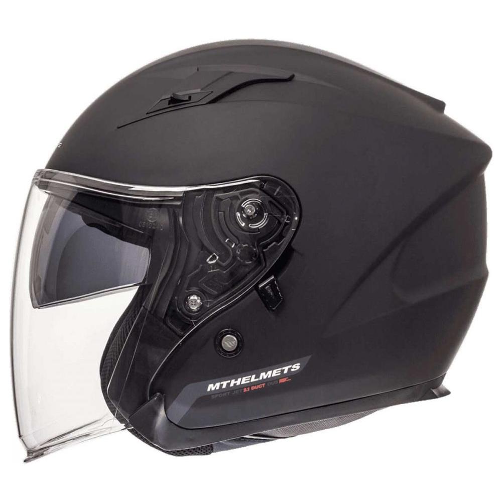 MT Avenue Open Face Helmet Matt Black - ThrottleChimp