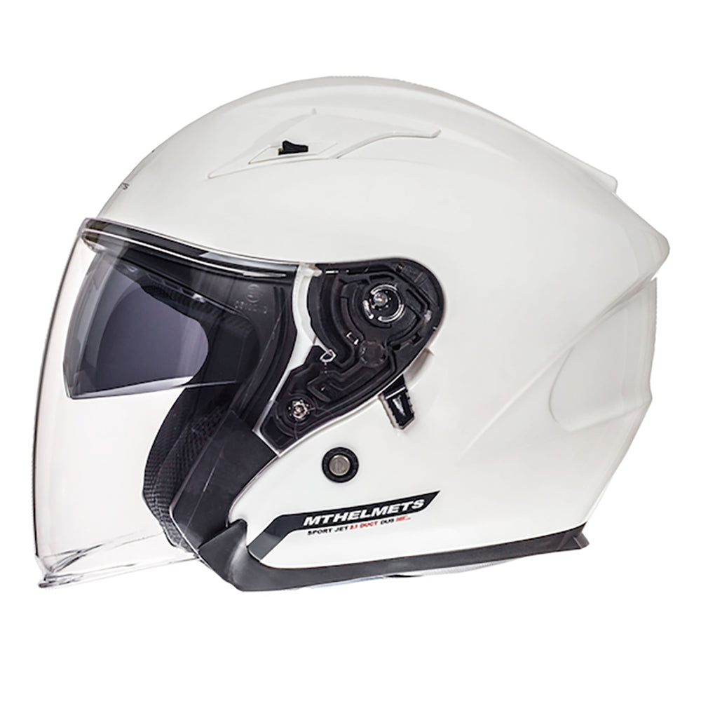 MT Avenue Open Face Helmet White - ThrottleChimp