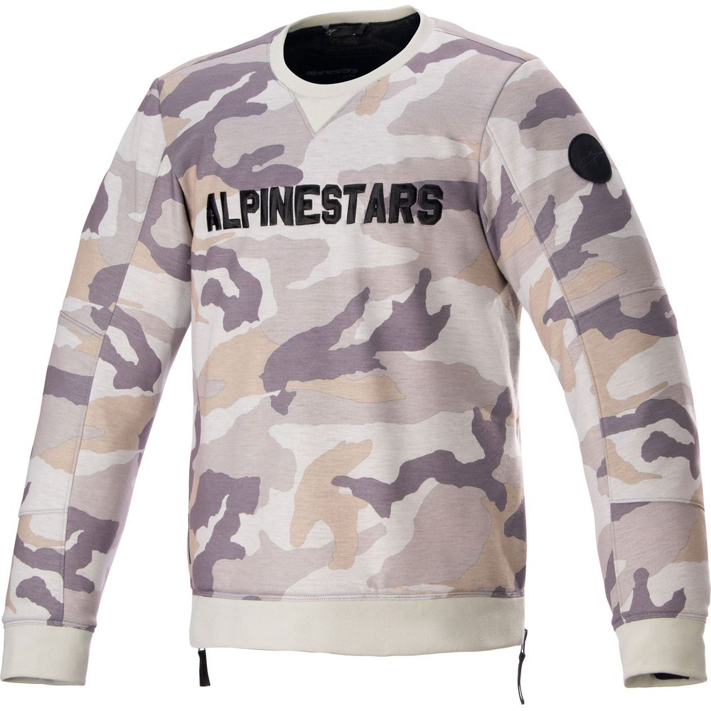 Alpinestars Legit Crew Fleece Light Grey / Camo FREE 1 YEAR Returns, FREE UK Delivery | ThrottleChimp