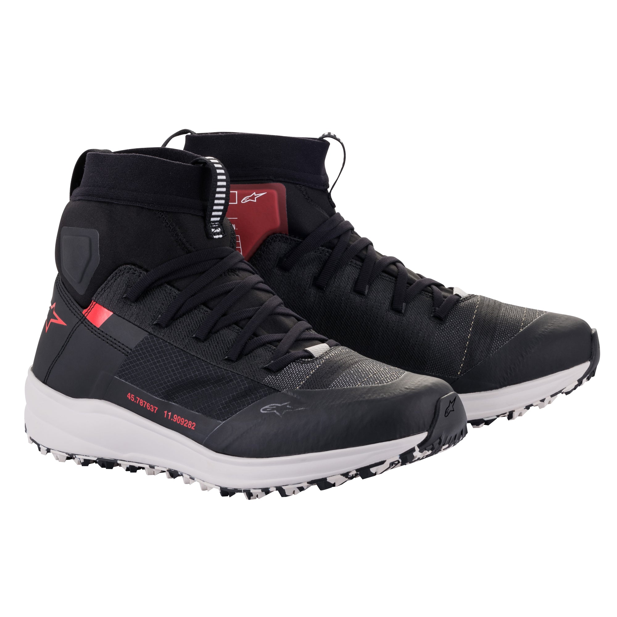 Alpinestars Speedforce Shoes Black / White / Red - ThrottleChimp