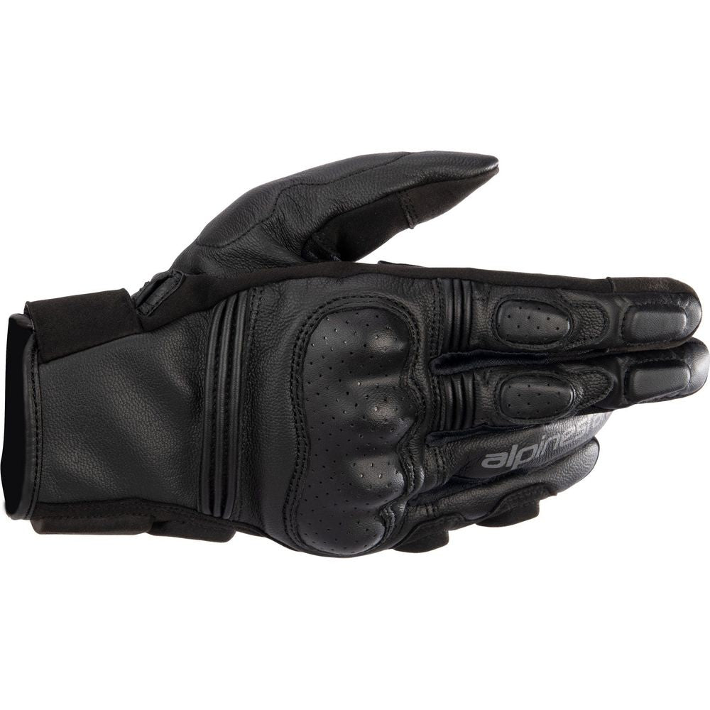 Alpinestars Phenom Leather Gloves Black / Black - ThrottleChimp