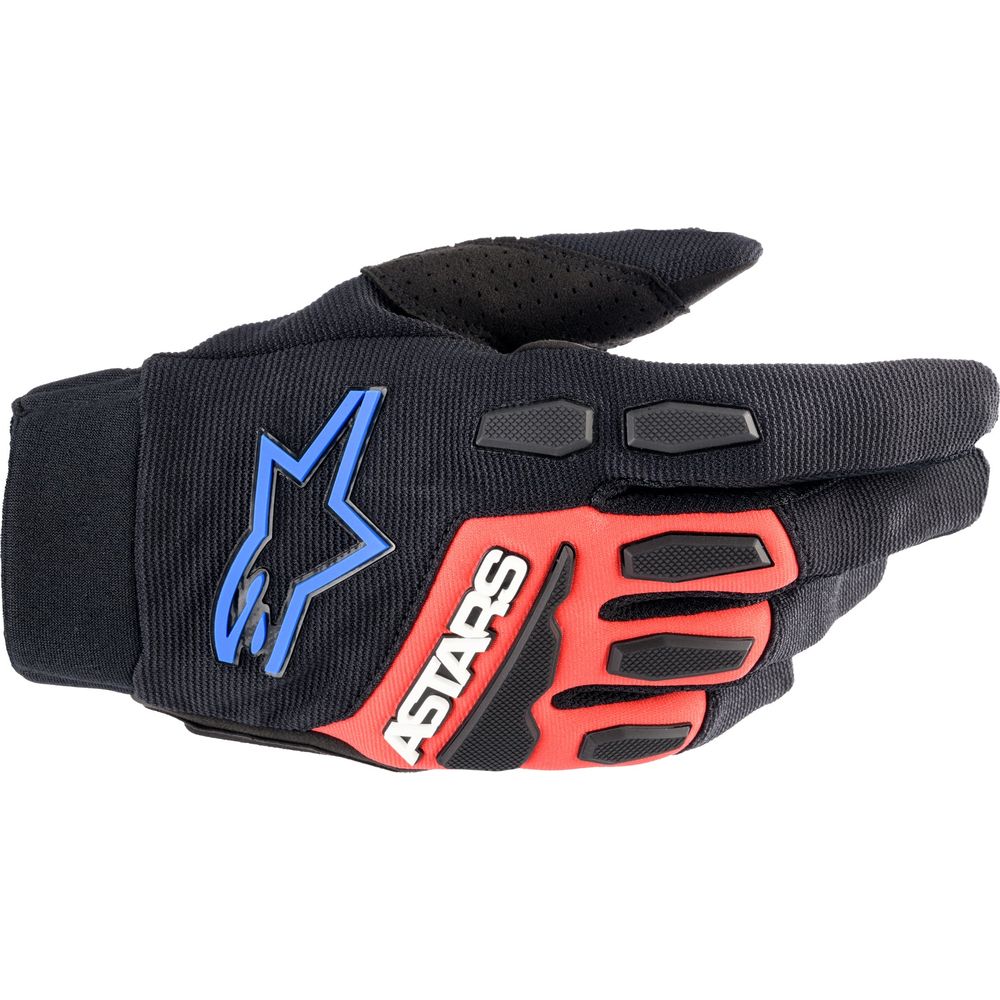 Alpinestars Full Bore XT Gloves Black / Bright Red / Blue - ThrottleChimp