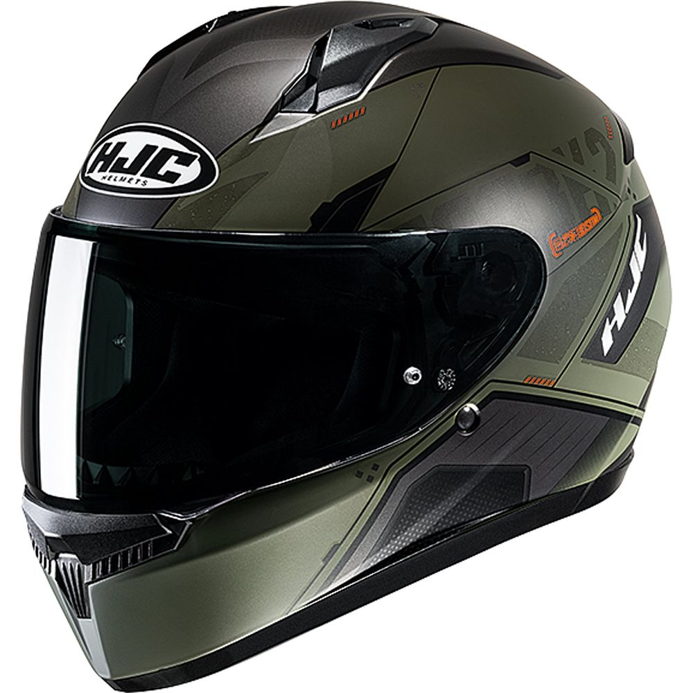 HJC C10 Inka Full Face Helmet MC7SF Orange - ThrottleChimp