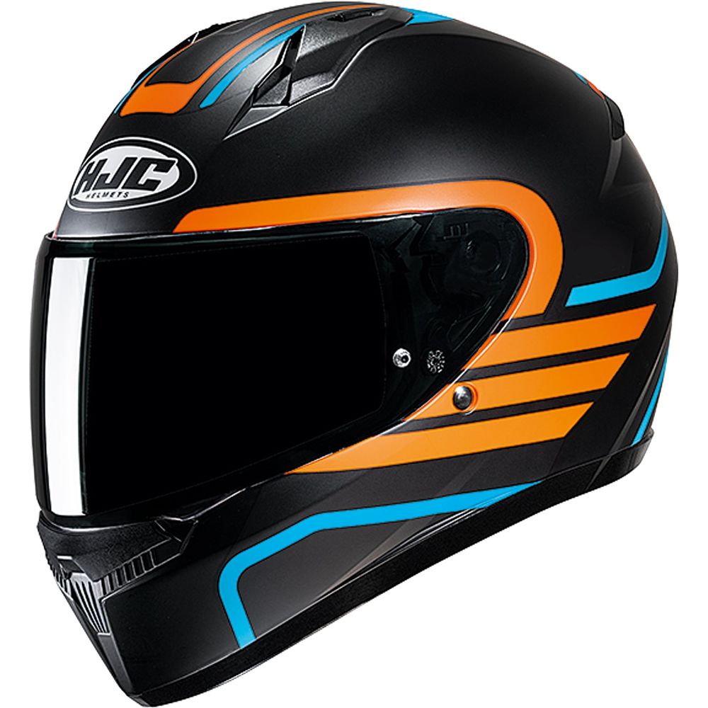HJC C10 Lito Full Face Helmet MC27SF Blue / Orange - ThrottleChimp