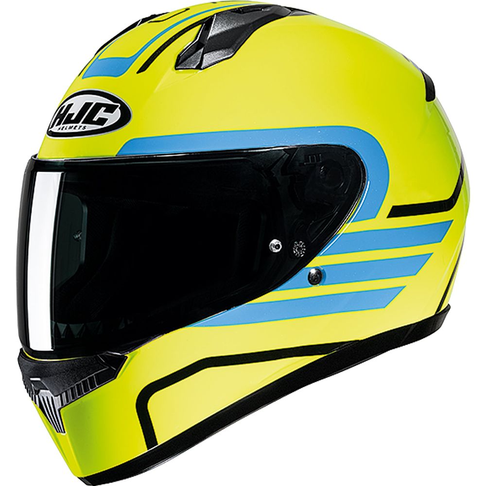 HJC C10 Lito Full Face Helmet MC3H Yellow FREE 1 YEAR Returns, FREE UK Delivery | ThrottleChimp