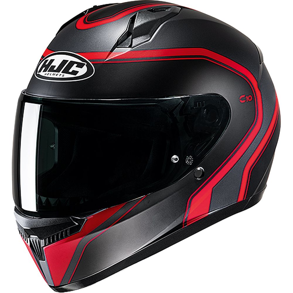 HJC C10 Elie Full Face Helmet MC1SF Red FREE 1 YEAR Returns, FREE UK Delivery | ThrottleChimp