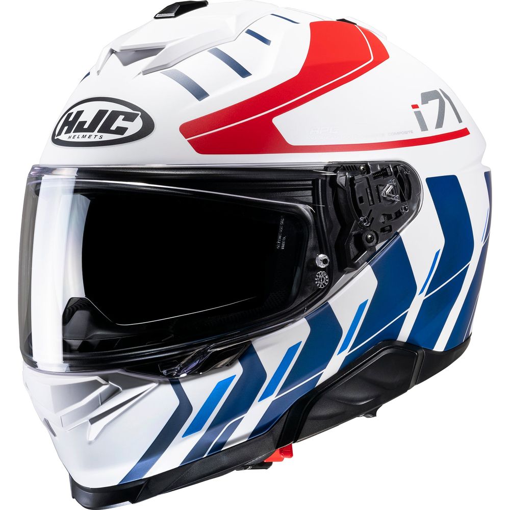 HJC I71 Simo Full Face Helmet MC21SF White / Red / Blue - ThrottleChimp