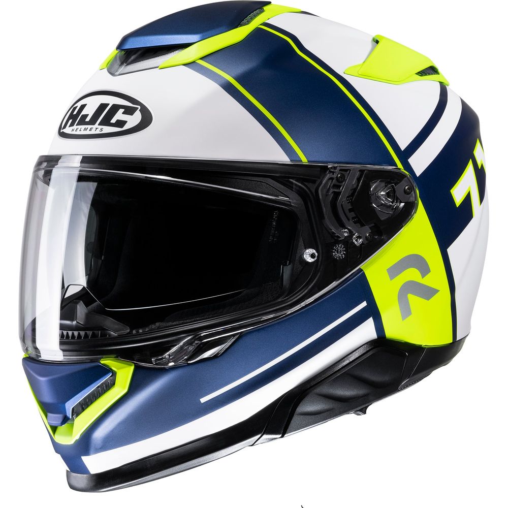 HJC RPHA 71 Zecha Full Face Helmet MC3HSF Yellow / White / Blue FREE 1 YEAR Returns, FREE UK Delivery | ThrottleChimp