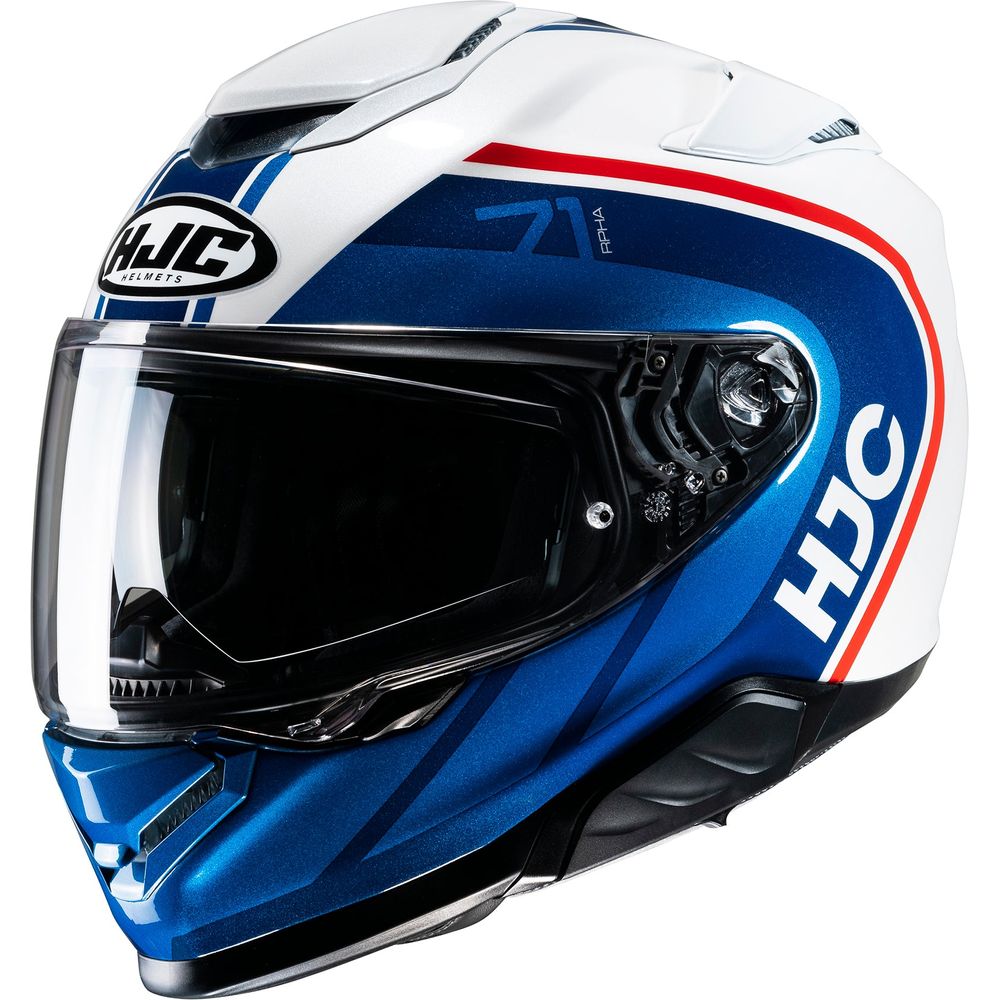 HJC RPHA 71 Mapos Full Face Helmet MC21 White / Red / Blue - ThrottleChimp